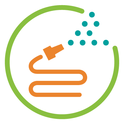illustration of a water hose