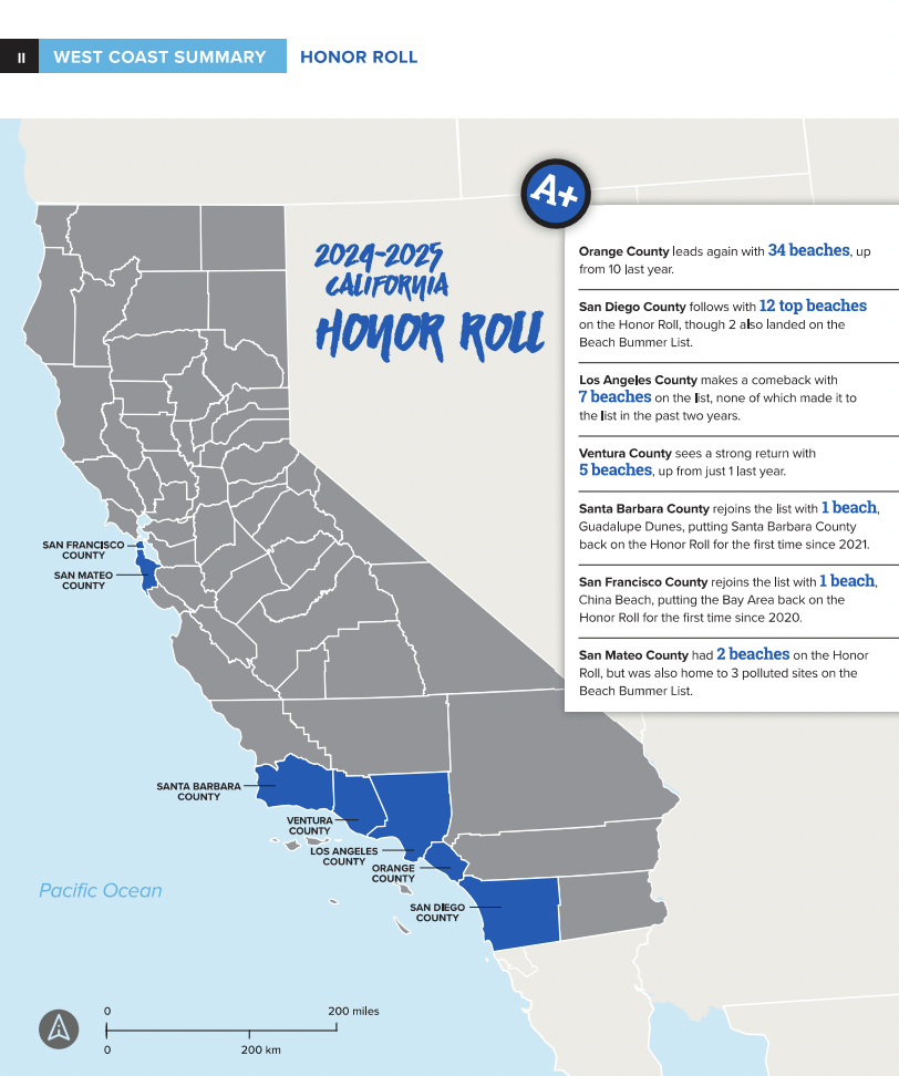 34 OC Beaches on Heal the Bay’s Honor Roll