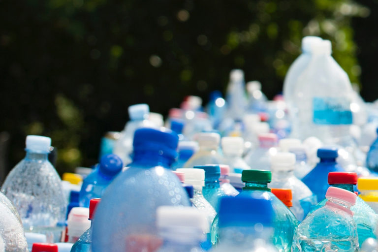 Image of Water Bottles to Be Recycled - America Recycles Day Blog